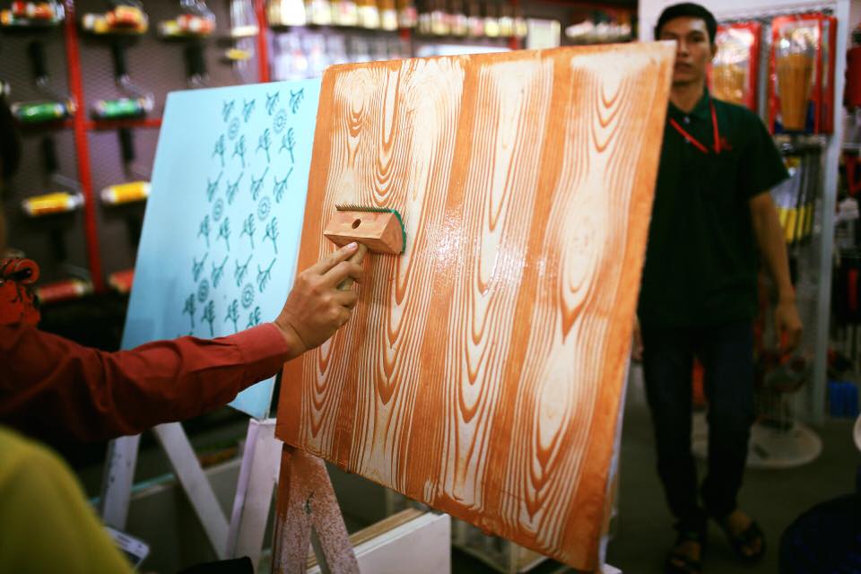 cọ tạo vân gỗ