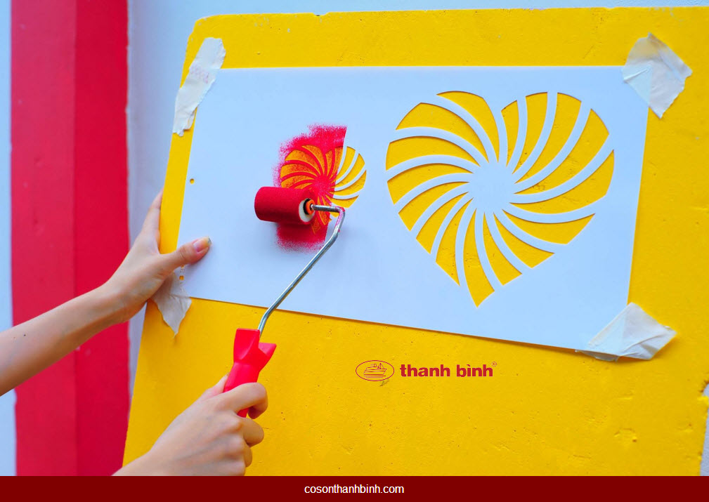cọ lăn chỉ mini