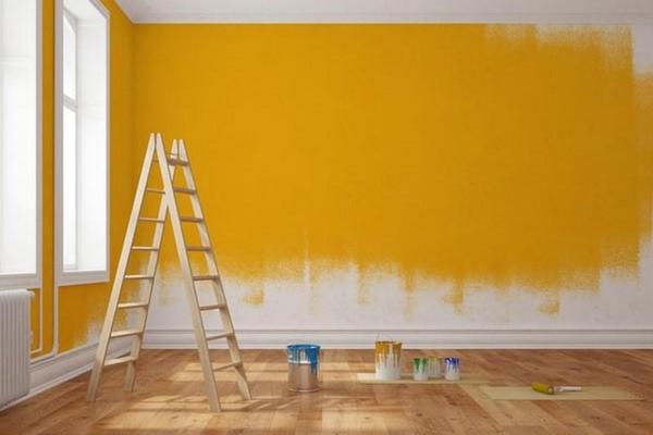 cách sơn lại tường nhà cũ