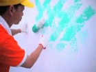 Cọ lăn hai màu
