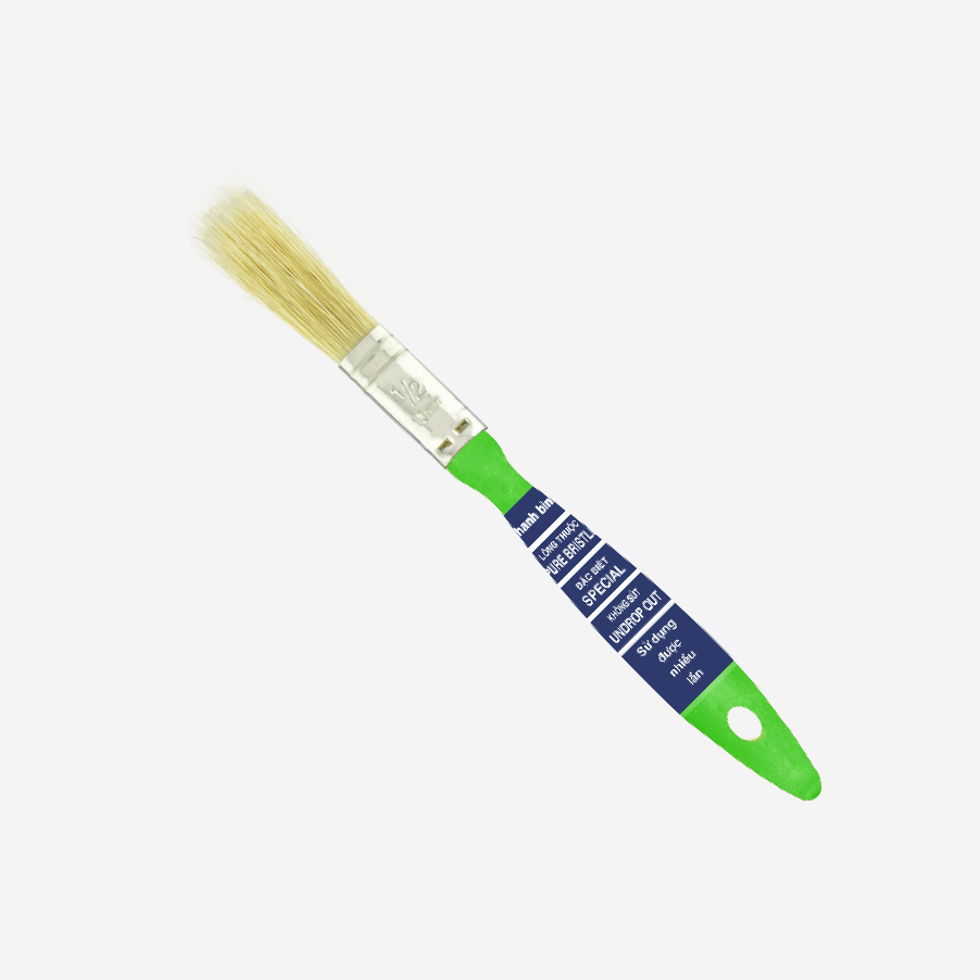 CỌ CÁN NHỰA MÀU XANH 1/2